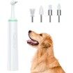 Electric Dog Toothbrush: Tartar and Plaque Cleaner with 4 Brush Heads for Pets