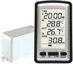 High precision Wireless Electronic Rain Gauge with Thermometer and Humidity Meter,Monitor Rainfall and Weather Conditions