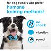 Humane Anti-Bark Dog Collar No Harming Shock with Vibration/Beep 2 Modes for Training Small Medium Large Dogs, Automatic Without Remot (Blue)