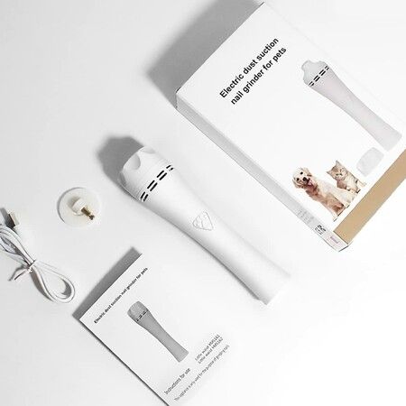 Professional Dog Nail Grinder with Vacuuming System for Gentle and Mess-Free Trimming