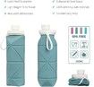 20oz BPA-Free Silicone Travel Water Bottle: Foldable and Leak-Proof Green