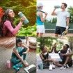 20oz BPA-Free Silicone Travel Water Bottle: Foldable and Leak-Proof Green