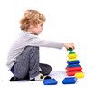 45-Piece Stacking Pyramid Building Toys and 3D Brain Teaser Puzzles for Kids and - Creative Learning and Construction Activities