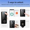 Tuya Electronic Smart Bluetooth Fingerprint Door Lock with Password and APP Remote Unlock