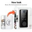 Tuya Electronic Smart Bluetooth Fingerprint Door Lock with Password and APP Remote Unlock