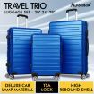 ALFORDSON Luggage 3PCS Set Suitcase Trolley TSA Carry on Hard Case Blue