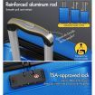 ALFORDSON Luggage 3PCS Set Suitcase Trolley TSA Carry on Hard Case Blue