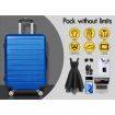 ALFORDSON Luggage 3PCS Set Suitcase Trolley TSA Carry on Hard Case Blue