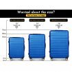 ALFORDSON Luggage 3PCS Set Suitcase Trolley TSA Carry on Hard Case Blue