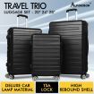 ALFORDSON Luggage 3PCS Set Suitcase Trolley TSA Carry on Hard Case Black