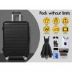 ALFORDSON Luggage 3PCS Set Suitcase Trolley TSA Carry on Hard Case Black