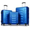 ALFORDSON Luggage 3PCS Set Suitcase Trolley TSA Carry on Hard Case Blue