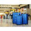 ALFORDSON Luggage 3PCS Set Suitcase Trolley TSA Carry on Hard Case Blue
