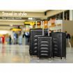 ALFORDSON Luggage 3PCS Set Suitcase Trolley TSA Carry on Hard Case Black