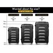 ALFORDSON Luggage 3PCS Set Suitcase Trolley TSA Carry on Hard Case Black