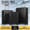 ALFORDSON Luggage 3PCS Set Suitcase Trolley TSA Carry on Hard Case Black