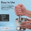 Effortless Pill Crushing and Grinding: 304 Food Grade Stainless Steel Mortar and Pestle Set