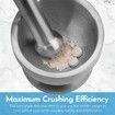 Effortless Pill Crushing and Grinding: 304 Food Grade Stainless Steel Mortar and Pestle Set