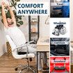 Seat Cushion for Back and Tailbone Relief: Car and Office Chair Cushion (Black)