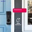 Enhanced Home Security Tuya Wifi Smart Door Lock: Fingerprint, Card, Password, and Key Access