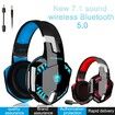 Versatile Gaming Headset: Head Mounted/Bluetooth, Wired and Wireless with Immersive Surround Sound
