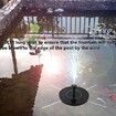 Sun-Powered Fountain with LED Illumination: Enhance Your Outdoor Oasis