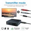 2-in-1 Bluetooth Audio Transmitter and Receiver with 3.5mm jack for Wireless connecting to TVs, cars, and home speakers Audio Streaming