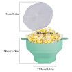 Discover the Green Silicone Microwave Popcorn Popper for Family Movie Nights and Convenient Popcorn Buckets