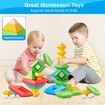 30-Piece Stacking Building Blocks: Preschool Learning Activities, Sensory STEM Toys for 2+ Year Olds