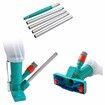 Above Ground Pool Cleaning Kit - Portable Jet Cleaner, Brush, and Detachable Pole - For Spas, Ponds, and Pools