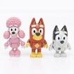 Blue-y Friends and Family Pack Toy Set, 12 Cute Dogs Action Figures for Kids Birthday Gift Fun Playtime