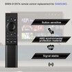 Hands-free Samsung Voice Remote Control Replacement for The Frame, QLED, and Smart TVs, Bluetooth Connectivity Compatible with Models Q60A Q70A Q80A QN85A QN90A QN800A QN900A Sub BN59-01357B BN59-01357C