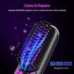 Portable & Lightweight Cordless Hair Straightening Brush,Hair Styler for On-the-Go Touch-Ups and Outdoor Styling