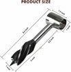 Essential Bushcraft Survival Tool: Settlers Wrench with Scotch Eye Wood Auger Drill for Wilderness Adventures, Camping, and Emergency Shelter