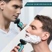 3-in-1 Electric Shaver and Nose Trimmer for Men: Cordless, Wet/Dry, and Rechargeable