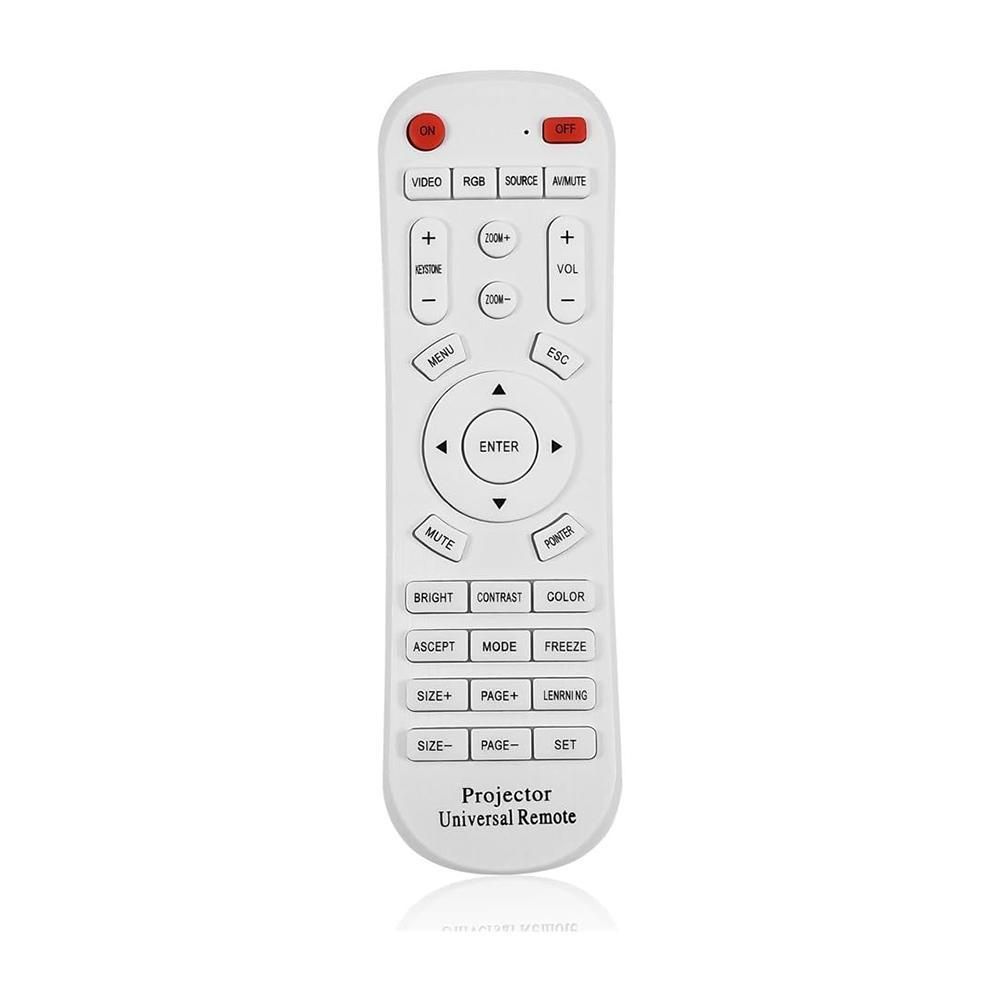 White Universal Projector Remote Controller