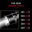 Ultra-Bright Tactical Flashlight Night Scout Torch Set:L2 fish light, USB rechargeable, waterproof