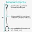 112CM Leg Lifter Strap 112CM, Rigid Foot Loop, Hand Grip for Senior, Elderly, Disability