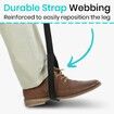 112CM Leg Lifter Strap 112CM, Rigid Foot Loop, Hand Grip for Senior, Elderly, Disability