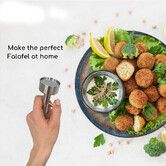 Professional Stainless Steel Falafel Scoop: Easy and Consistent Falafel Making