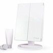 21 LED Lighted Makeup Mirror with 2X/3X Magnification for Precision Beauty and Grooming (White)