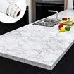 24" x 118" Grey Faux Marble Peel and Stick Countertop Covers