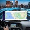 10" Touchscreen Dash Cam with Android Auto Mirror Link WiFi Bluetooth FM AUX TF Car Monitor HD 4K 1080P (TF Memory Card is Not Included)