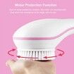 4 Rotating Heads Electric Bath Brush Set: Waterproof Body Scrubber and Face Brush for Exfoliating and Cleansing