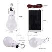 Bright LED Lighting Solar Rechargeable Emergency Light Bulbs for Indoor, Outdoor, and Camping