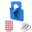 4-Pack Intex Pool Pipe Holders for Sag-Free and Long-Lasting Hoses (Blue) Keep Your Pool Pristine
