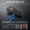 Rechargeable Ultrasonic Dog Bark Deterrent: 33ft Remote with LED Flashlight for Indoor and Outdoor Use