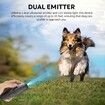 Rechargeable Ultrasonic Dog Bark Deterrent: 33ft Remote with LED Flashlight for Indoor and Outdoor Use