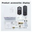 Smart Fingerprint Door Lock with Keypad for Front Doors (Silver)