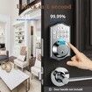 Smart Fingerprint Door Lock with Keypad for Front Doors (Silver)